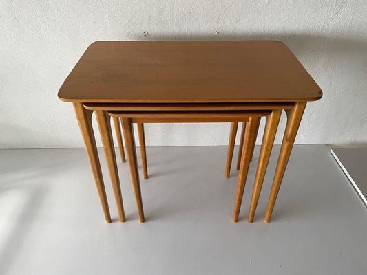 Nesting Tables from Lotos, Germany, 1960s, Set of 3-RDS-1146549