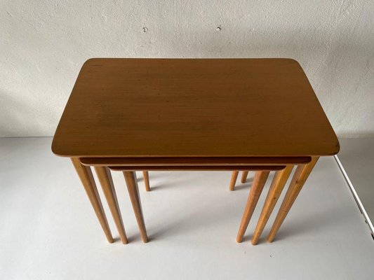 Nesting Tables from Lotos, Germany, 1960s, Set of 3-RDS-1146549