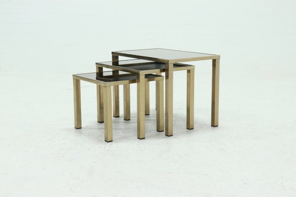 Nesting Tables in 23k Gold Plating from Belgo Chrom, 1970s-VV-1256326