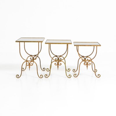 Nesting Tables in Maison Bagues Style, Set of 3-VT-1239589