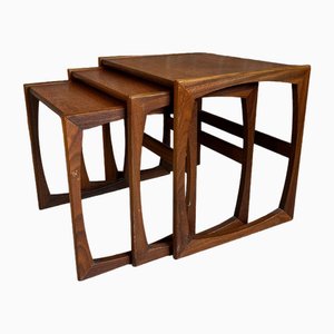 Nesting Tables in Teak, 1960s, Set of 3-YZQ-2042244