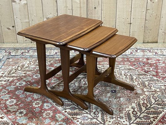 Nesting Tables in Teak, 1970s, Set of 3-QYF-1756620