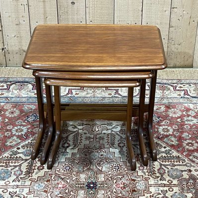 Nesting Tables in Teak, 1970s, Set of 3-QYF-1756620