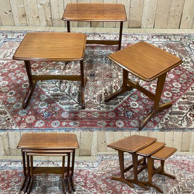 Nesting Tables in Teak, 1970s, Set of 3-QYF-1756620