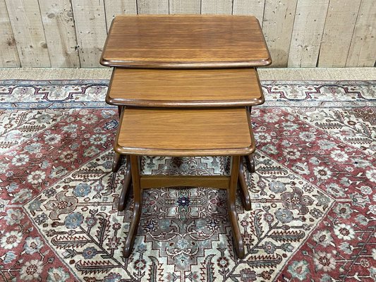 Nesting Tables in Teak, 1970s, Set of 3-QYF-1756620