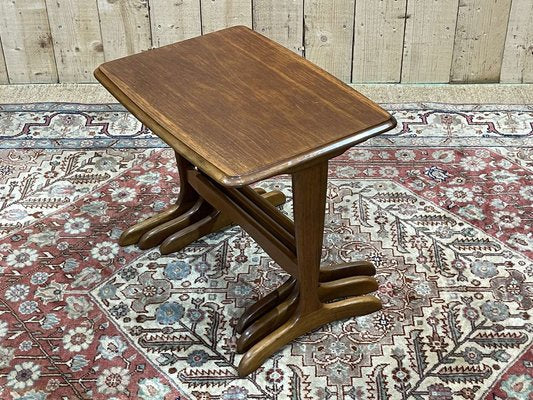 Nesting Tables in Teak, 1970s, Set of 3-QYF-1756620