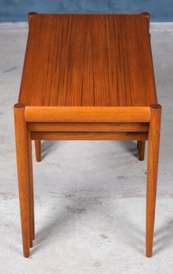 Nesting Tables in Teak, Denmark, 1960s, Set of 3-ZGQ-994941