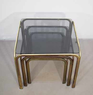 Nesting Tables, Italy, 1970s, Set of 3-AOL-1798703