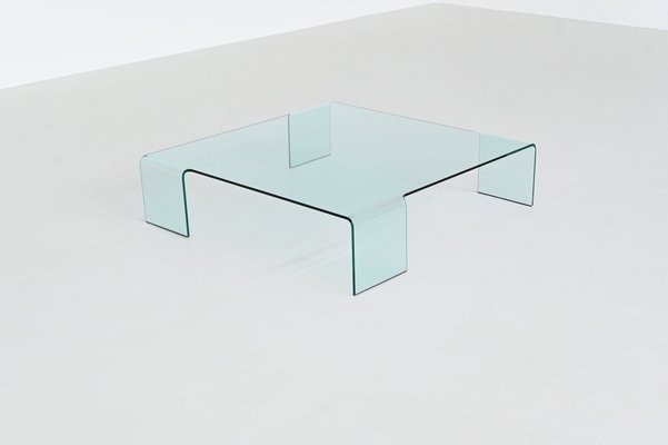 Neutra Coffee Table in Glass by Rodolfo Dordoni for Fiam, Italy, 1990s-BXV-2043646