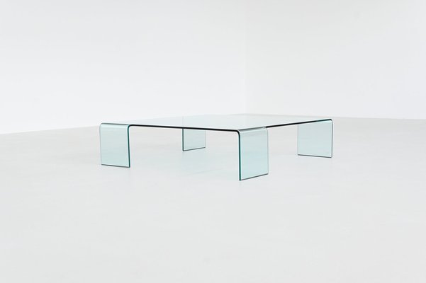 Neutra Coffee Table in Glass by Rodolfo Dordoni for Fiam, Italy, 1990s-BXV-2043646