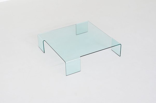 Neutra Coffee Table in Glass by Rodolfo Dordoni for Fiam, Italy, 1990s-BXV-2043646