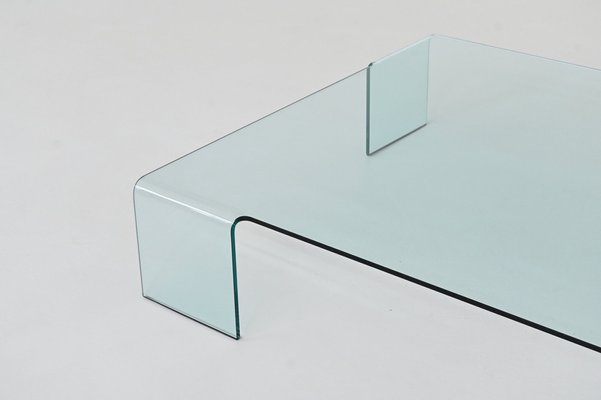 Neutra Coffee Table in Glass by Rodolfo Dordoni for Fiam, Italy, 1990s-BXV-2043646