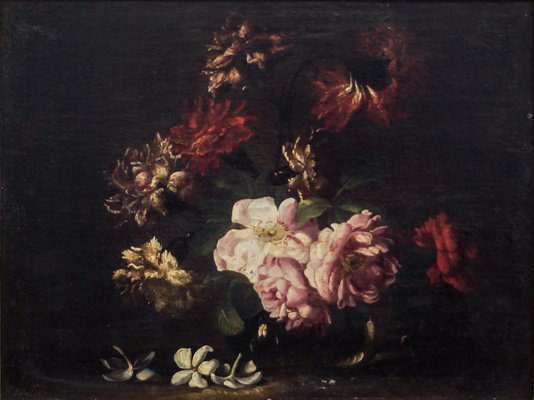 Niccolò Stanchi, Still Lifes, Oil on Canvases, Late 17th Century, Set of 2-ZCI-1775801