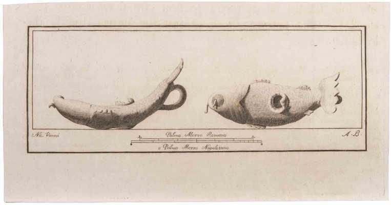 Niccolò Vanni, Oil Lamp, Etching, 18th Century-ZCI-1760625