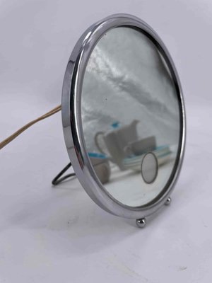 Nickel and Copper Vanity Mirror from Maison Brot, 1930s-OL-1294635