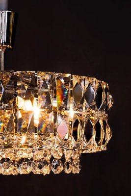 Nickel Crystal Chandelier from Bakalowits & Söhne, 1950s-SPD-1226546