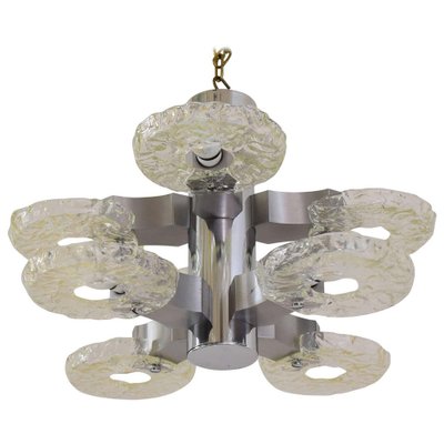 Nickel-Plated 8-Arm Chandelier, 1960s-SPD-975890