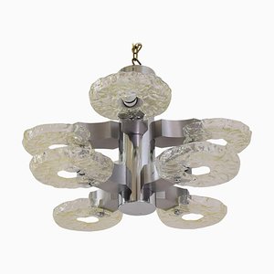 Nickel-Plated 8-Arm Chandelier, 1960s-SPD-975890