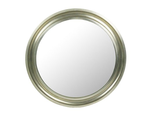 Nickel Plated Brass & Black Metal Mirrors by Sergio Mazza for Artemide, 1970s, Set of 2-RD-1730040