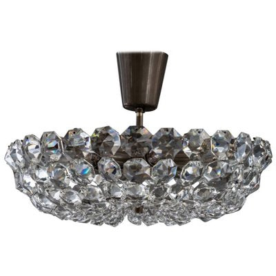 Nickel-Plated Chandelier from Bakalowits & Söhne, 1950s-SPD-1238968