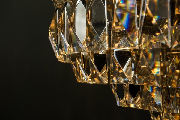 Nickel-Plated Crystal Chandelier from Bakalowits & Söhne, 1960s-SPD-674843