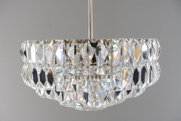 Nickel-Plated Crystal Chandelier from Bakalowits & Söhne, 1960s-SPD-674843