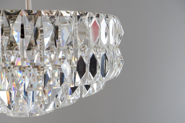 Nickel-Plated Crystal Chandelier from Bakalowits & Söhne, 1960s-SPD-674843