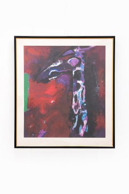 Nico Molenkamp, Giraffe, 20th Century, Oil on Canvas, Framed-EZZ-1736853