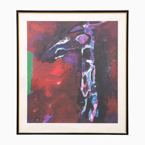 Nico Molenkamp, Giraffe, 20th Century, Oil on Canvas, Framed-EZZ-1736853