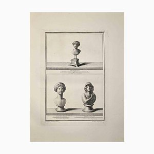 Nicola Billy, Ancient Roman Busts, Etching, Late 18th-Century-ZCI-974282