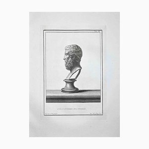 Nicola Billy, Profile of Ancient Roman Bust, Etching, Late 18th-Century-ZCI-972034