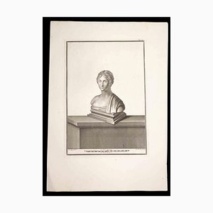 Nicola Fiorillo, Ancient Roman Bust, Original Etching, 18th Century-ZCI-1379394