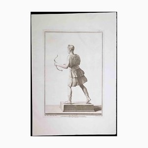 Nicola Fiorillo, Ancient Roman Statue, Original Etching, 18th Century-ZCI-1379401