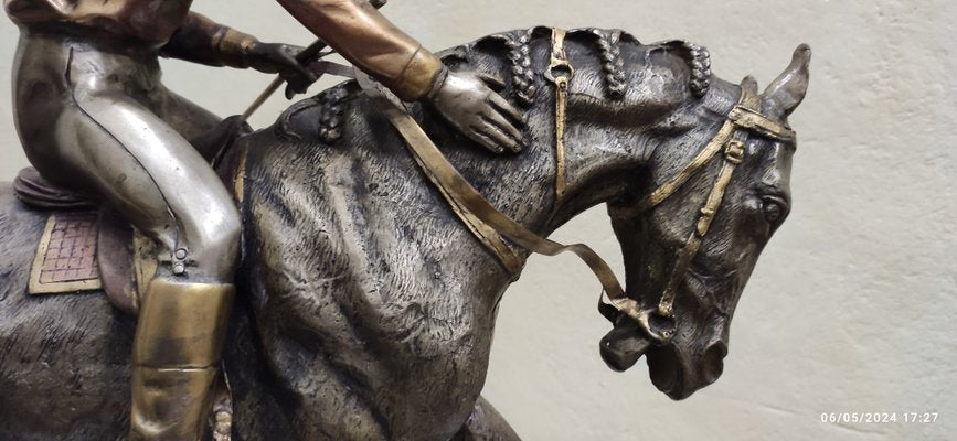 Nicola Voci, Jockey on Horseback, 1998, Bronze-HDX-2027815