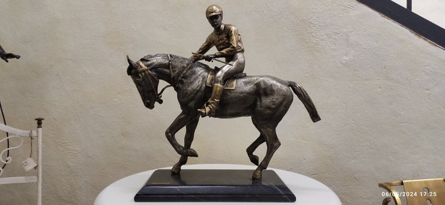 Nicola Voci, Jockey on Horseback, 1998, Bronze-HDX-2027815