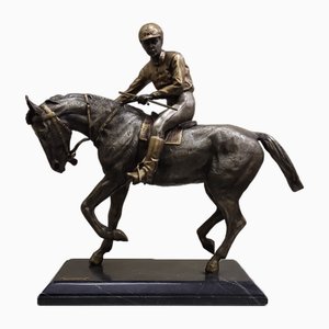 Nicola Voci, Jockey on Horseback, 1998, Bronze-HDX-2027815