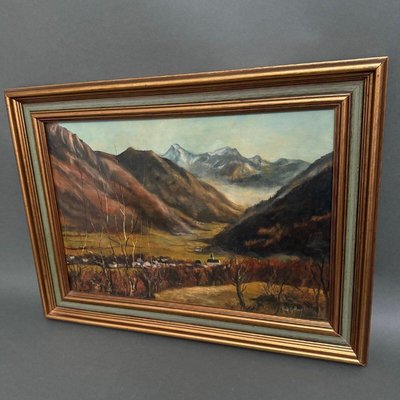 Nicole Bellocq, Mountain Landscape, Oil on Panel-QKG-2031868