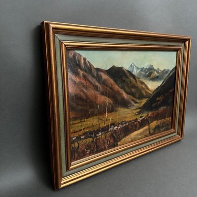 Nicole Bellocq, Mountain Landscape, Oil on Panel-QKG-2031868