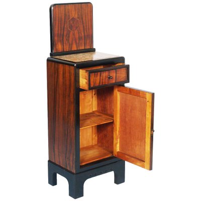 Nightstand in Ebony Macassar and Ebonized Ebony, 1920s-NJV-771500