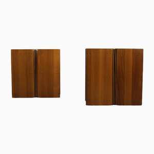 Nightstands in Walnut by by Tobia & Afra Scarpa for Maxalto, Italy, 1970s, Set of 2-IVC-1741455