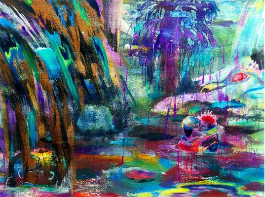 Niki Singleton, Pride in the Garden, 2020, Acrylic-ZHZ-1753455