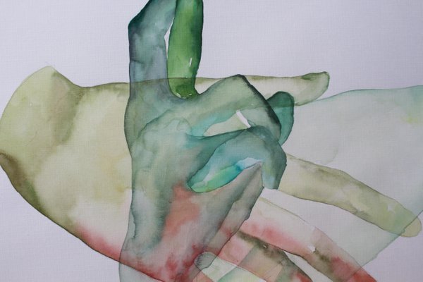 Nino Eliashvili, Finger Crossed, 2022, Watercolor on Paper-CHG-1283871