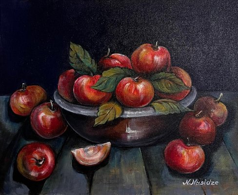 Nino Nasidze, Apples from My Garden, 2020, Acrylic on Canvas-CHG-2037909