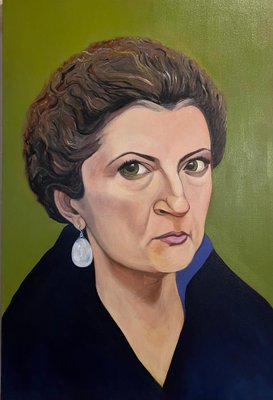 Nino Nasidze, Minister of Culture, 2023, Acrylic on Canvas-CHG-2037915