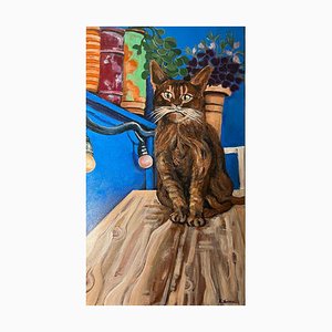 Nino Nasidze, My District Cat, 2024, Acrylic on Canvas-CHG-2037928