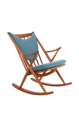 No. 182 Teak Rocking Chair by Frank Reenskaug for Bramin, 1960s-NIX-1790880