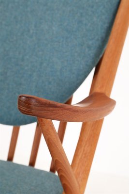 No. 182 Teak Rocking Chair by Frank Reenskaug for Bramin, 1960s-NIX-1790880