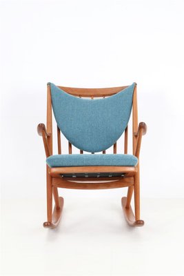 No. 182 Teak Rocking Chair by Frank Reenskaug for Bramin, 1960s-NIX-1790880