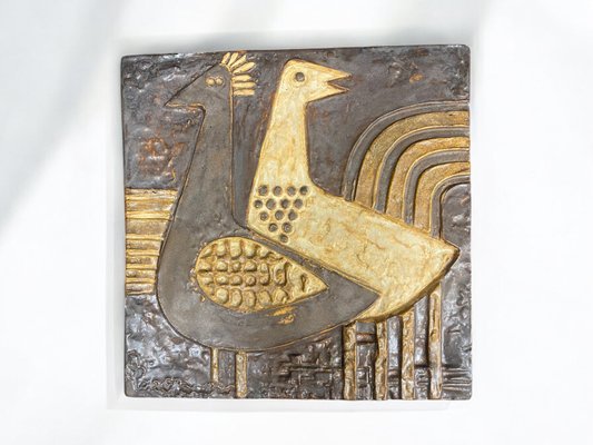 No. 185 Birds Wall Relief in Ceramic by Helmut Friedrich Schäffenacker-PYR-2034912