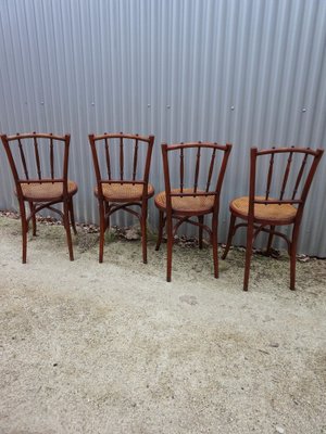 No. 66 Bistro Dining Chairs from Thonet, Vienna, Austria, 1910s, Set of 4-EA-1807312